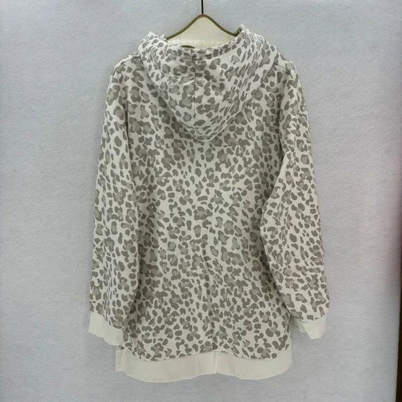 Green Bay Packers Leopard Hoodie Gray Cheetah NFL Graphic Pullover Women's XXL - Picture 2 of 11